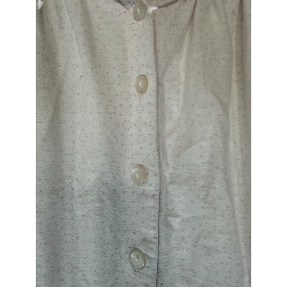 Lanz of Salzburg Pink Dainty Coquette Lounge Cotton Flannel Nightgown Size Large - Picture 6 of 13